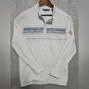 TravisMathew Transitions 1/4 Zip Pullover Corona Premier Logo On The Sleeve L